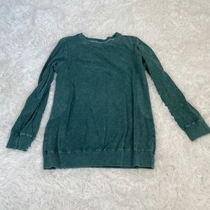 Dark teal tye dyish pull over
